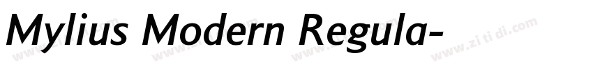 Mylius Modern Regula字体转换